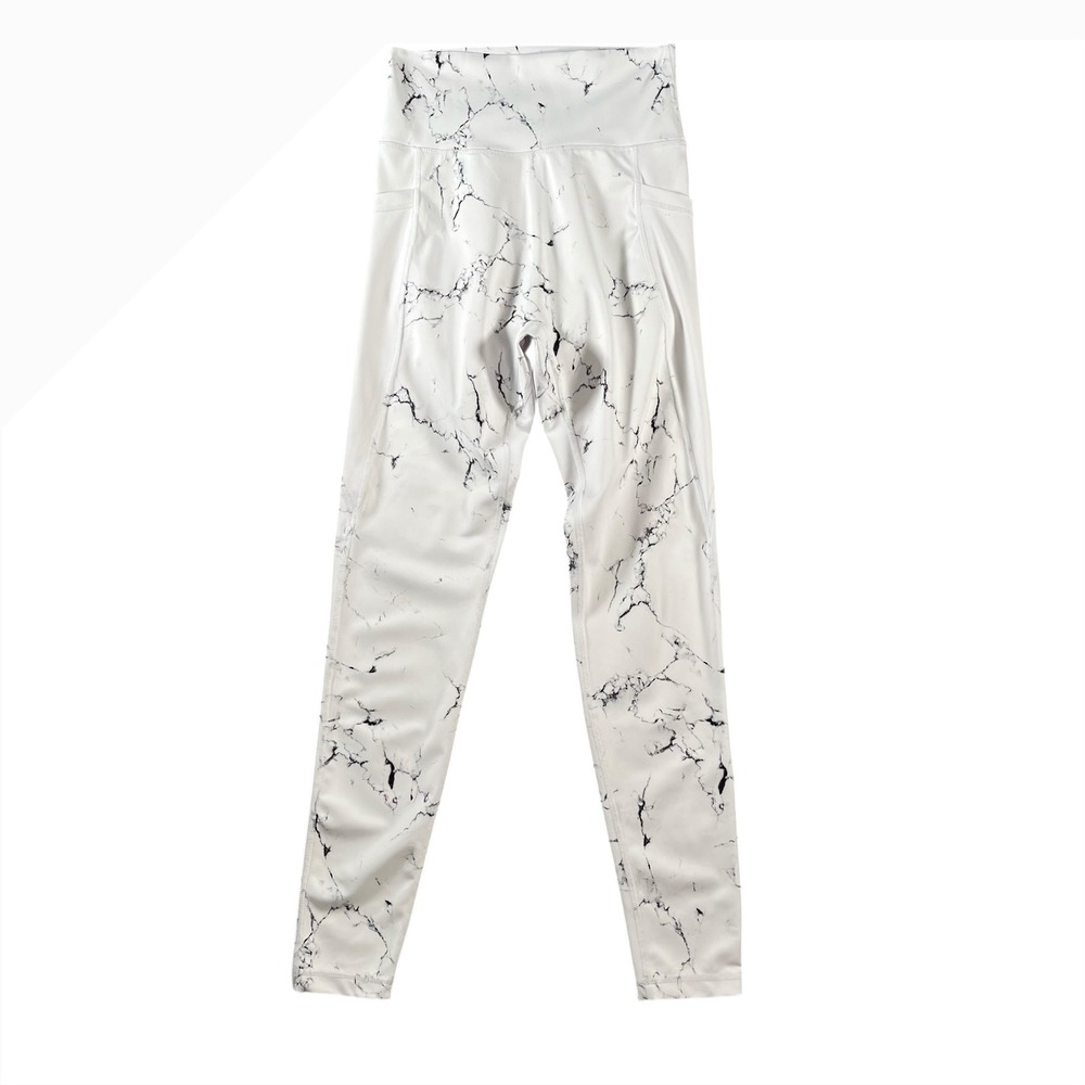 Buffbunny Collection Elysium Marble Print High Waisted Leggings Women's Medium